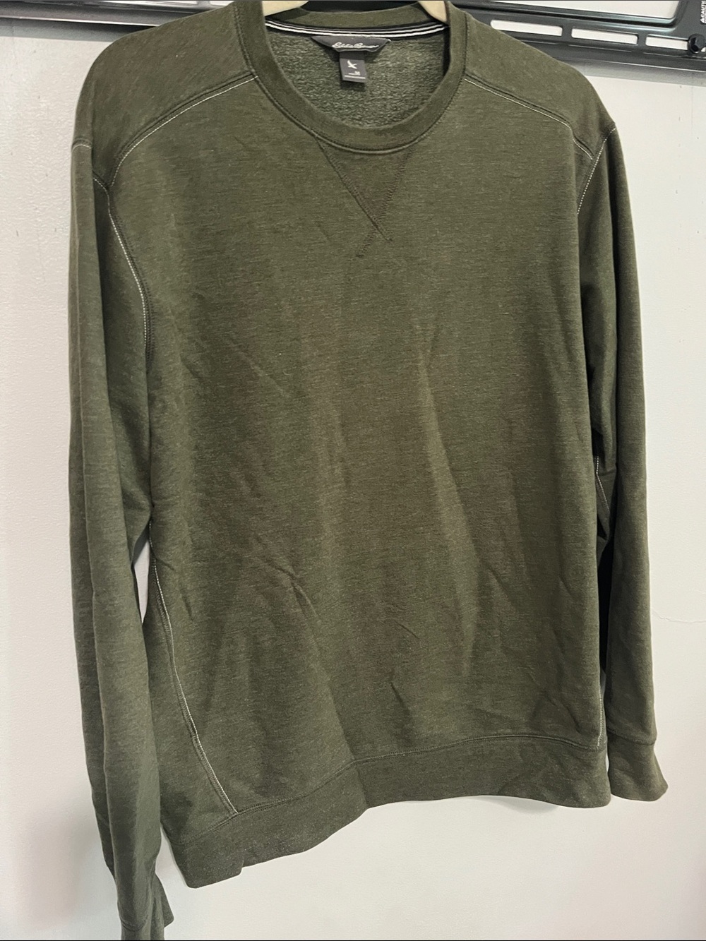 Eddie Bauer Olive Green Crewneck Sweater